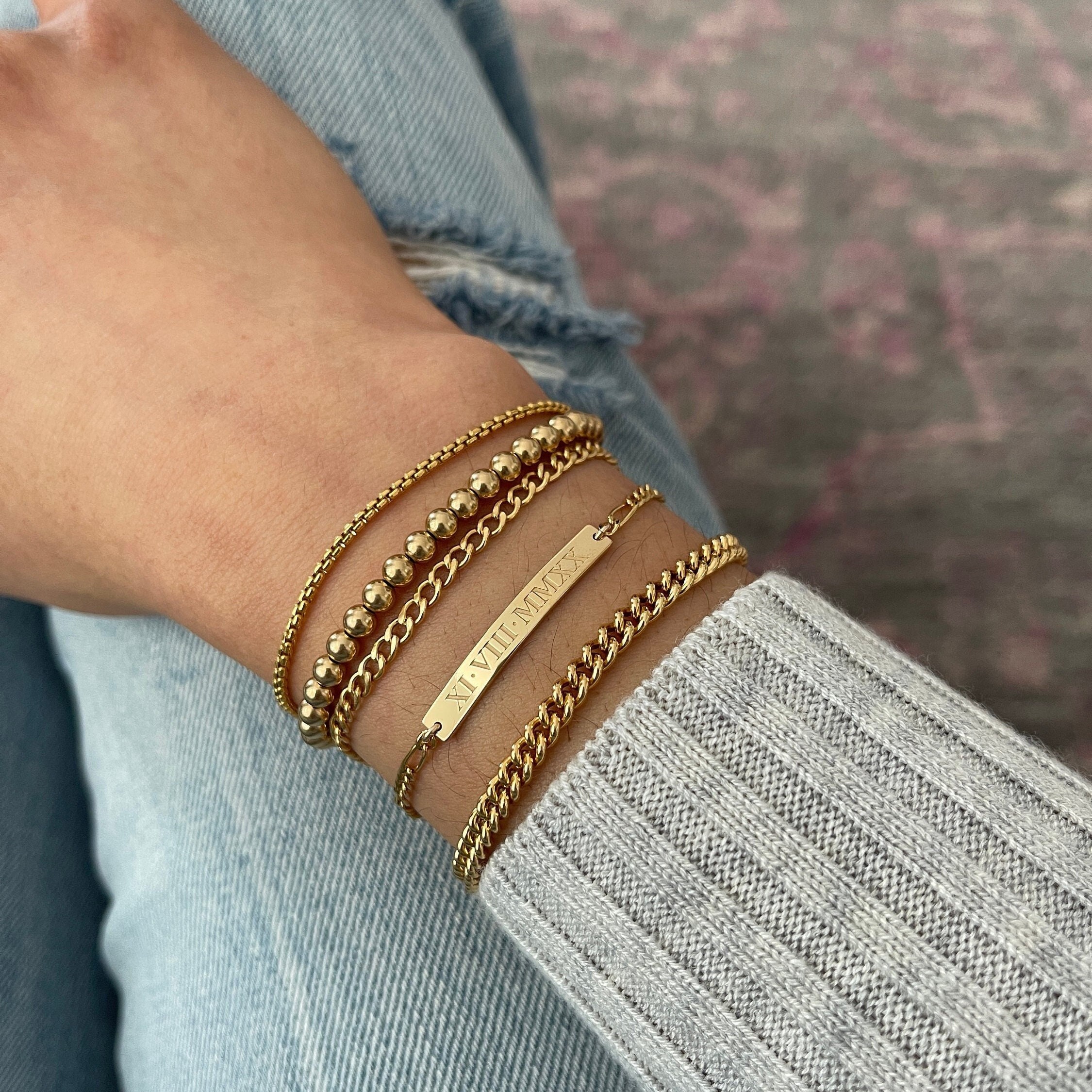 Buy Kiyara Accessories Fashion Jewellery Tiffani Inspired Crystal Roman  Numerals Bracelet for Women and GirlsGold Online  Get 78 Off