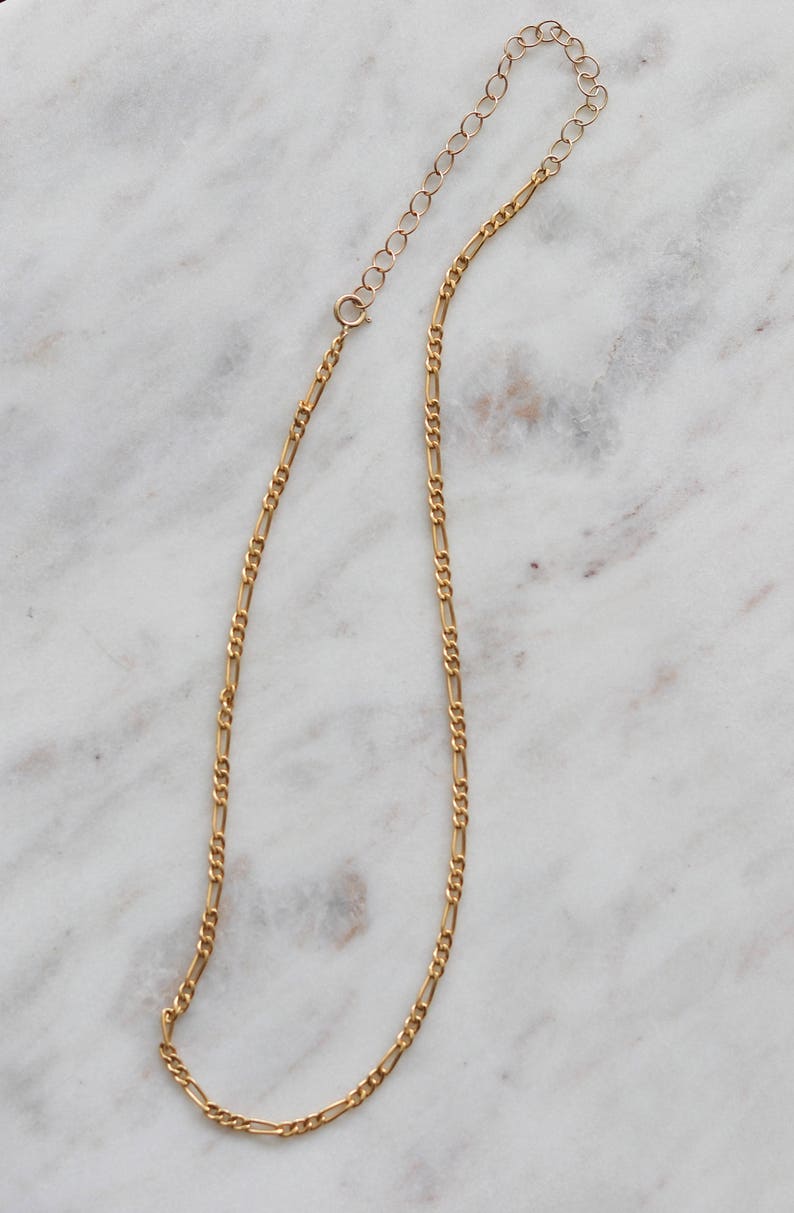 Dainty Gold Necklace Minimalist Jewelry Figaro Chain Choker Necklace Bohemian Lace Choker Layering Necklace Simple Chain Choker