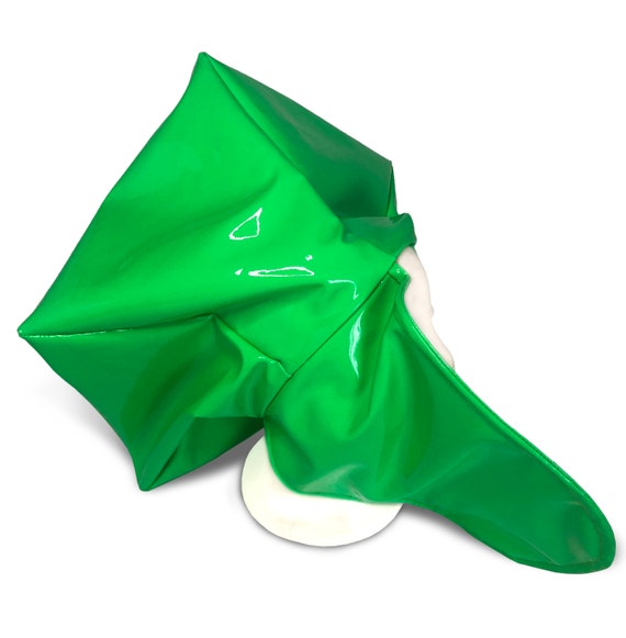 Left Eye Patent Leather Vinyl Green Hat - Etsy Israel display picture 2