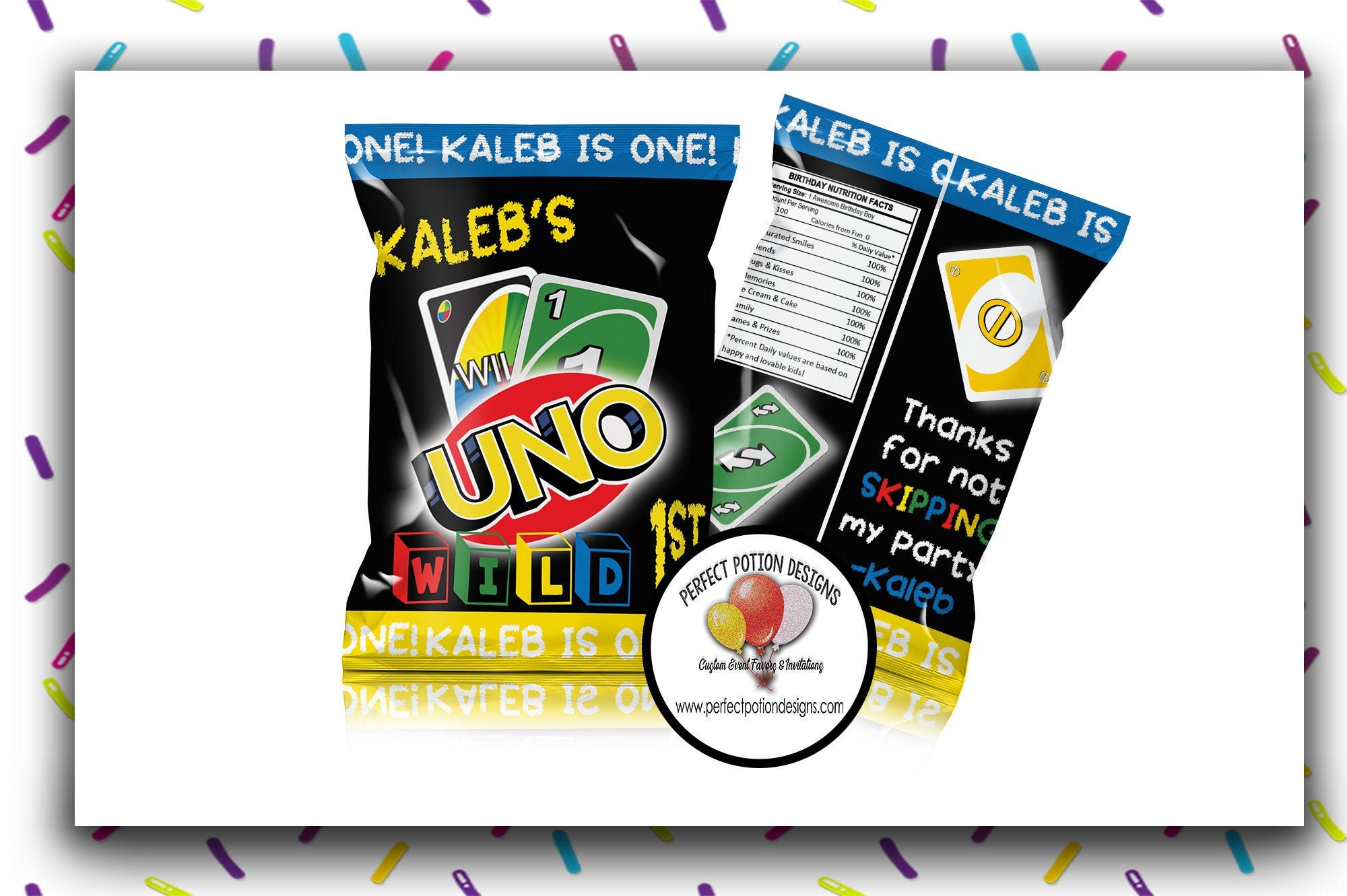UNO Chip Bag Digital or Shipped Etsy