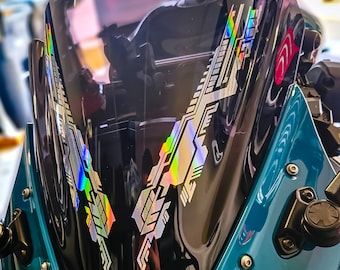 Cyberpunk Tech Sticker Holographic Vinyl Decal