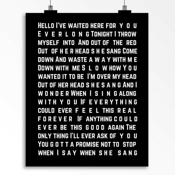 All But Here We Are digital lyric sheets : r/Foofighters