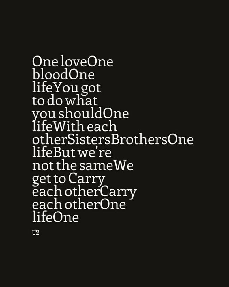 u2 one lyrics u2 one lyrics
