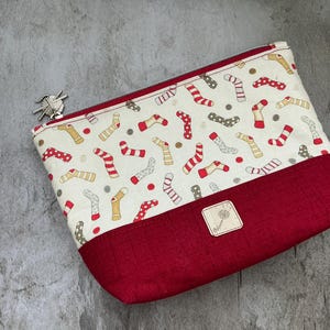 Destash -  Project Bag |  Small | Sock w/ Zipper Closure