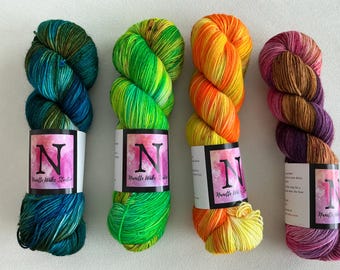 Destash | Nanette Wake Studio | SW Wool  Recycled  Nylon  | Fingering Weight | 75/25 | Economy Sock