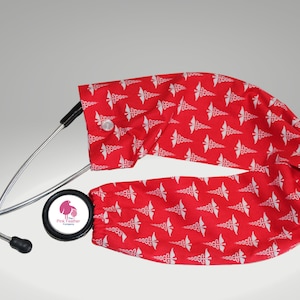 Red Stethoscope Cover: Medical Theme Nurse Gift