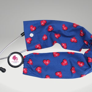 Sinus Rhythm Stethoscope Cover, Blue Stethoscope Jacket, Nurse Gifts, Med Student Gift, Student Nurse Accessories