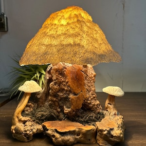 Vintage Magical Core Mushrooms Lamp