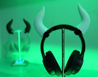 Grandi corna da demone per cuffie / corna per cuffie / corna da streamer / cosplay da streamer