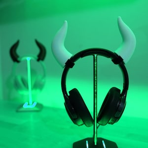Duże rogi demonów do słuchawek | Rogi do słuchawek | Rogi streamerów | Cosplay streamerów