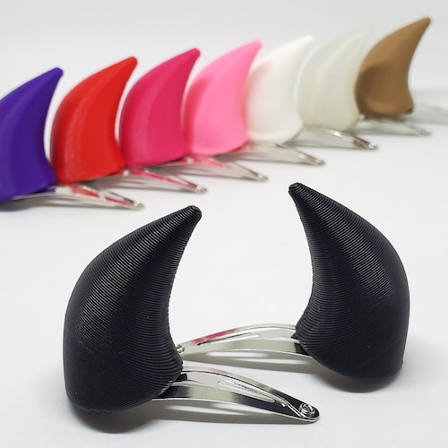 Clip on Demon Horns Cosplay Horns Costume Horns Devil Etsy