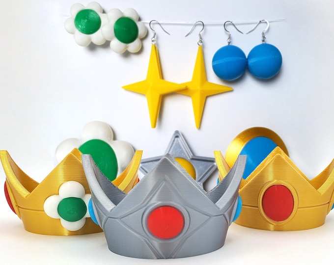 Prinzessin Krone, Krone für Kopfhörer, Prinzessin Krone, Prinzessin Cosplay Set, Blume, Stern