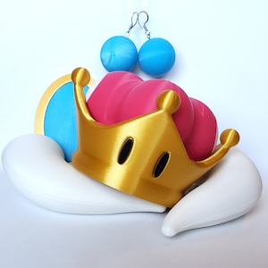 Headband Bowsette Crown | Princess Cosplay Set with Horns