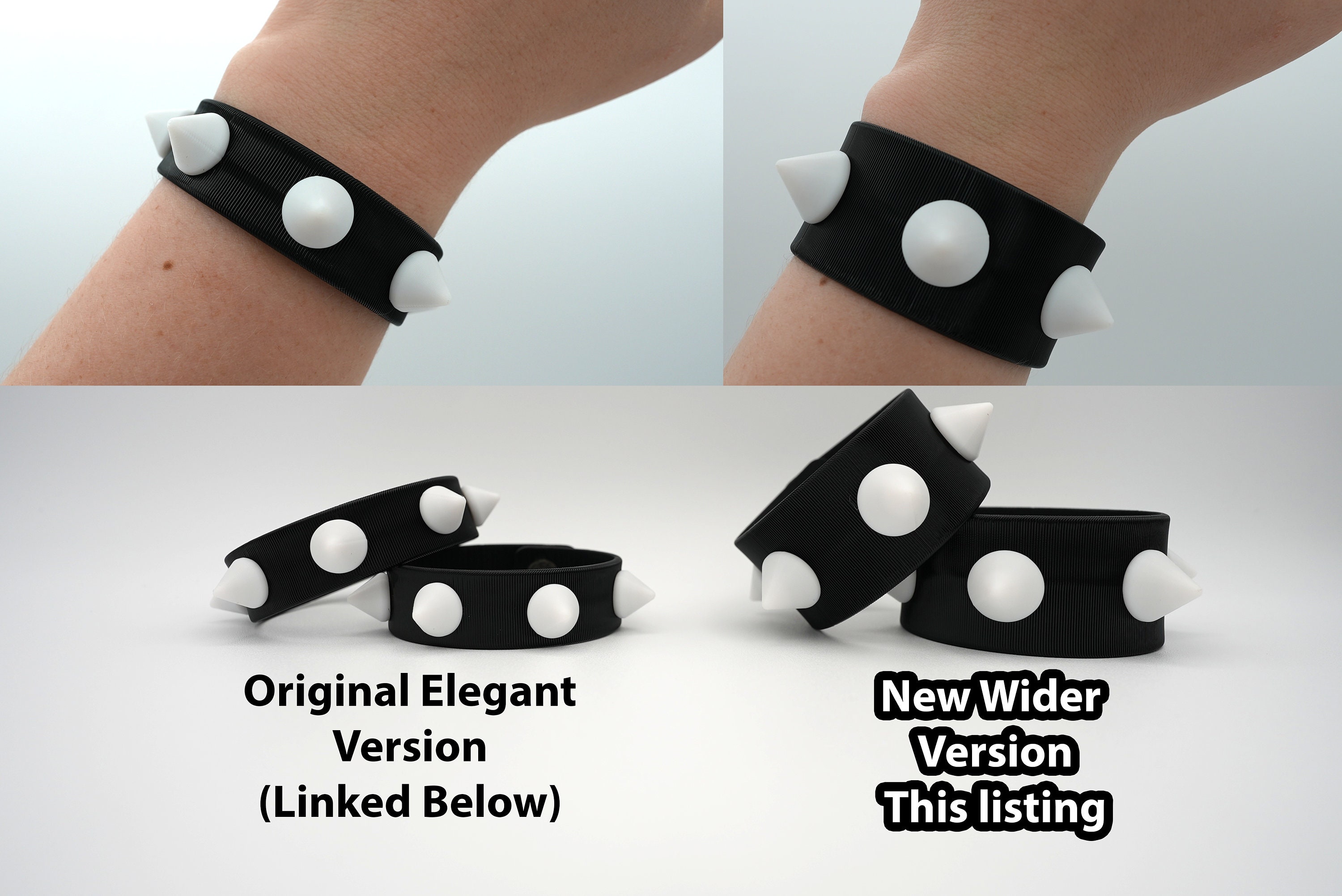 Bulky Spiked Cuffs | Choker Bracelet Bicep Cuffs | Spiked Jewelry
