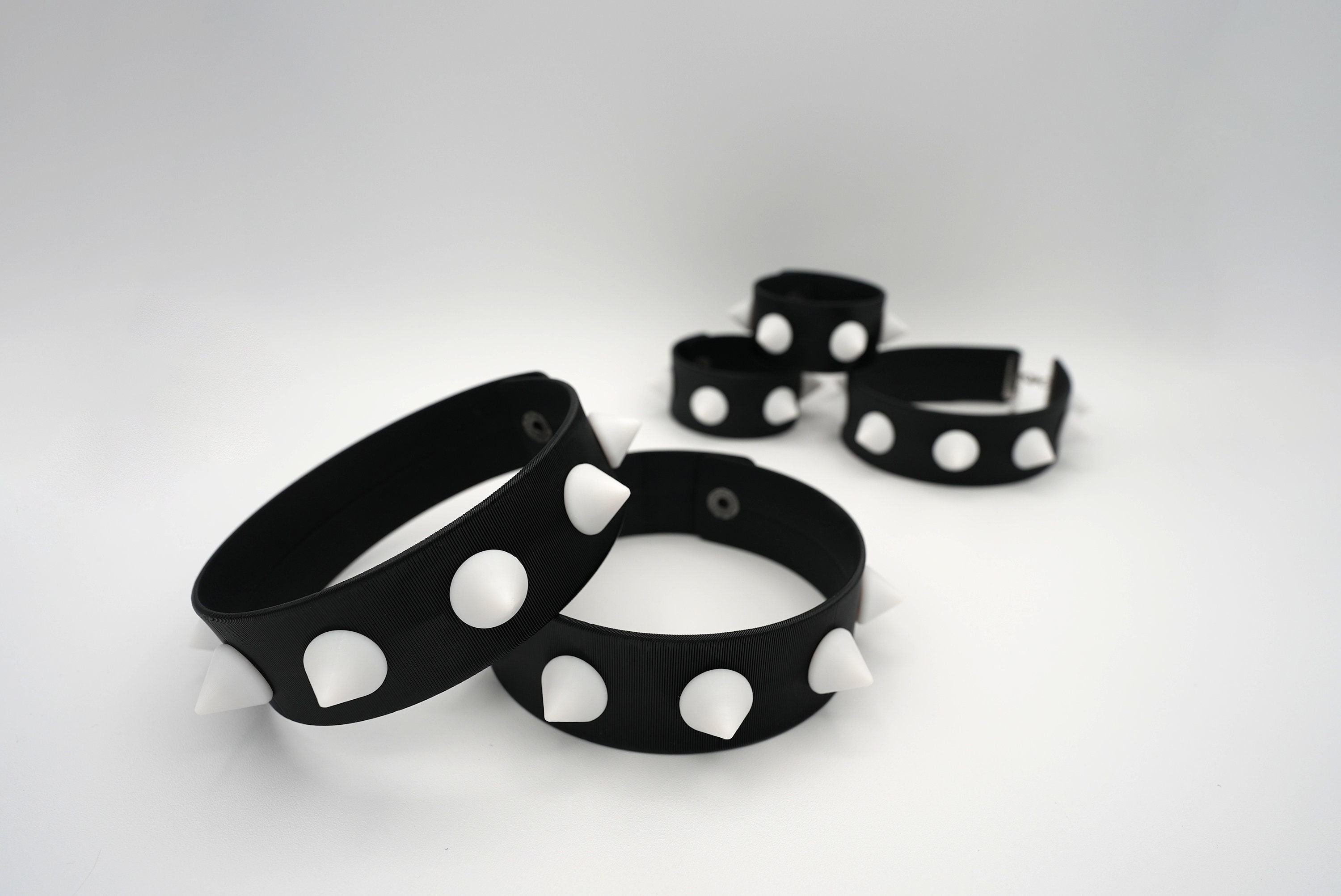 Bulky Spiked Cuffs | Choker Bracelet Bicep Cuffs | Spiked Jewelry