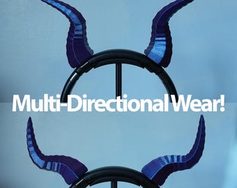 Twisted Dragon Horns for Headphones | Cosplay Horns | Costume Horns | Devil Horns