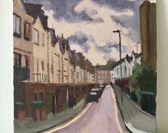 London Street Oil Painting: Original Cityscape, St John's Wood
