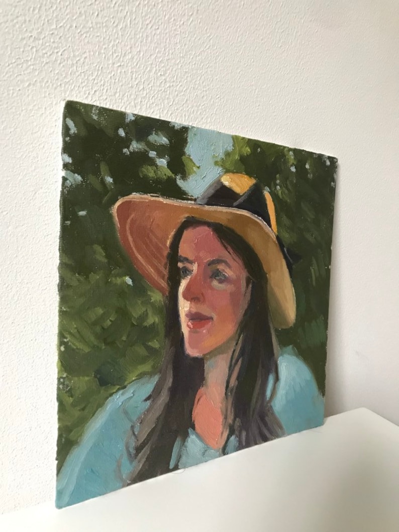 Original Portrait Painting Oil Painting on Canvas Portrait - Etsy