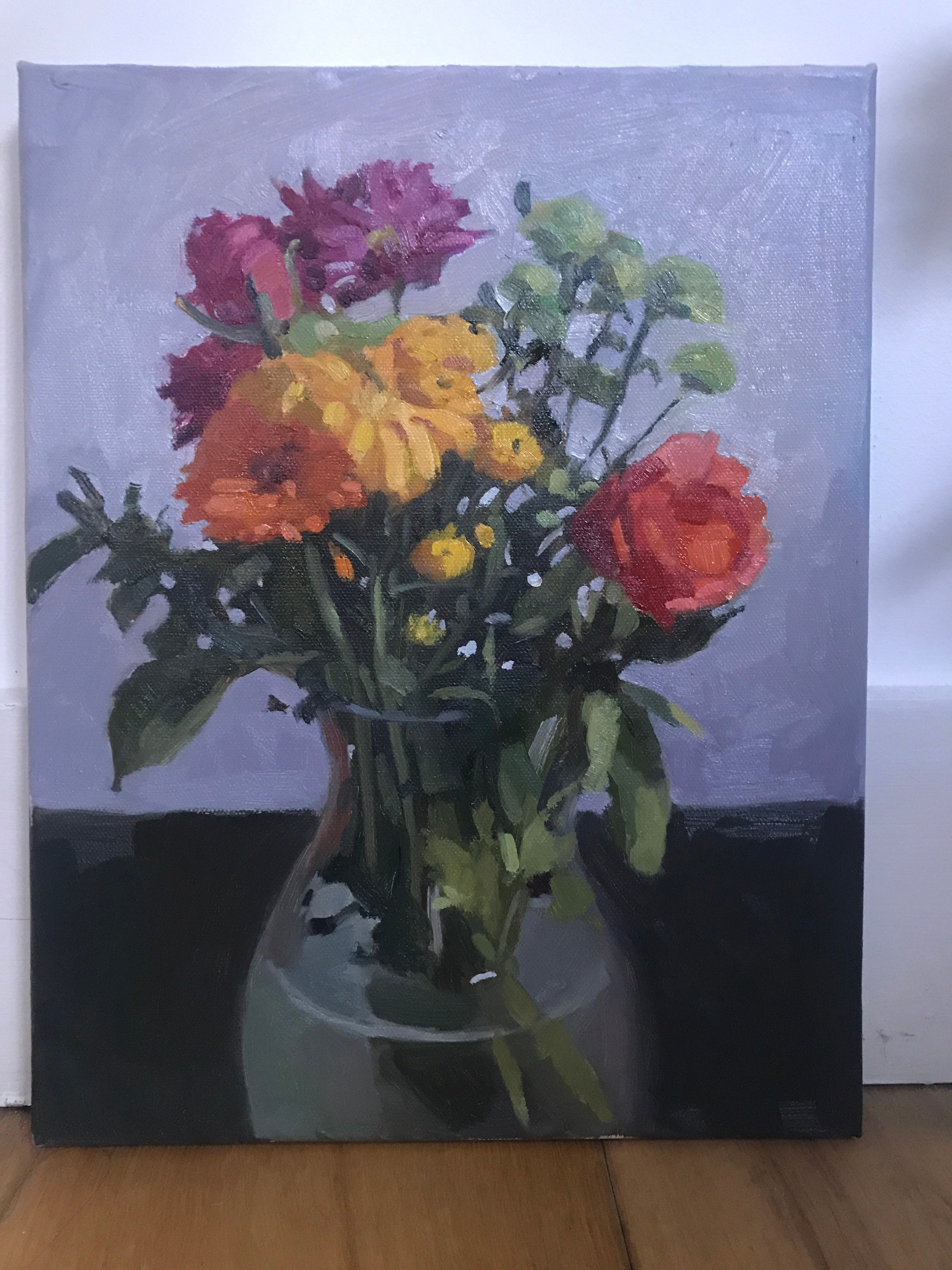 Still Life Floral Painting Oil painting bouquet of flowers | Etsy