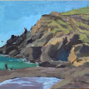 Rodeo Beach painting San Francisco seascape oil painting on canvas Bay Area art