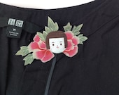 Cute valentines day gift / Flower brooch / Japanese fashion / Valentines gift for girlfriend / Cute gift ideas / Boho chic style