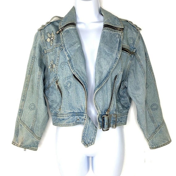 Verrast dreigen George Bernard C&A FADE OUT Vintage Embellished Denim Jean Moto Jacket M Crop - Etsy Hong Kong Verrast dreigen George Bernard C&A FADE OUT Vintage Embellished Denim Jean Moto Jacket M Crop - Etsy Hong Kong