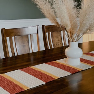 The Harvest Crochet Table Runner Pattern // Table runner crochet pattern // fall crochet table runner // boho crochet table runner pattern image 2