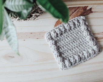 The Bobble crochet coaster pattern // coaster crochet pattern // easy crochet pattern // beginner crochet pattern