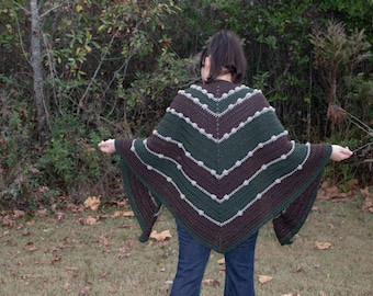 The Spruce crochet shawl modern crochet wrap easy crochet scarf pattern