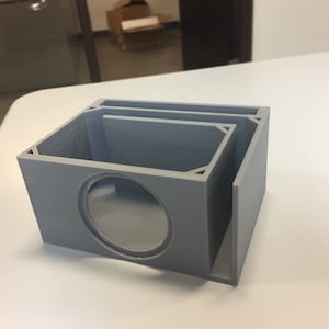 Subwoofer box business card holder