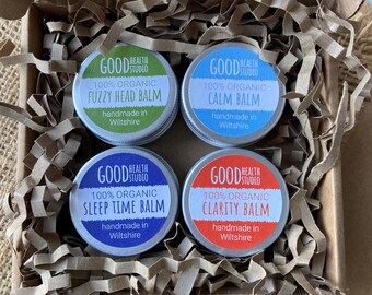Wellbeing Gift Box, Hug in a Box, Birthday Gift, 100% Organic, Gift for Her, Gift for Him, Ecofriendly, Aromatherapy Gift, Pulse Point Balms