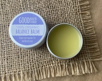 Balance Balm, Organic Wellbeing, Balancing Essential Oils, For Him, For Her, For Kids, Eco-friendly, Aromatherapy Wellness, Pulse Points
