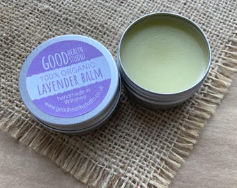 Organic Lavender Balm, Larger Size, Lavender Lovers, Wellbeing Salve, For Mum, For Mummy, For Granny, For Nan Nanna, For Friend, For Her