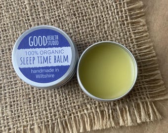 Sleep Time Balm, 100% Organic, For Him, For Her, For Kids, Rest, Relax, With Wonderful Roman Chamomile Aromatherapy Oil, No Nasties, Eco