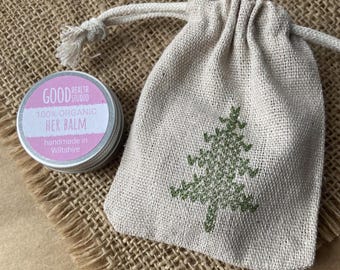 Her Balm in Hand Stamped Cotton Bag, Mothers Day Gift, For Women, For Mum, For Girlfriend, For Wife, For Sister, 100% Organic, Pulse Point