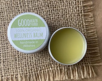 Wellness Balm, 100% Organic, Summer Salve, Wellbeing Aromatherapy, Winter Balm, Pulse Point Balm, Eco-friendly, For Him, For Her, For Kids