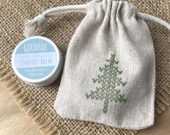 Organic Comfort Balm, with Eco Gift Bag, Hug Gift, Bereavement, Pet Loss, Loss of Loved One, For Family, For Friend, For Kids, Pulse Points