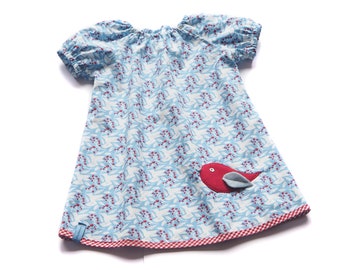 KLEID Mädchen Vogel Geschenk Geburtstag Einschulung