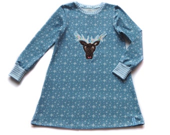 KLEID Mädchen Hirsch Geschenk