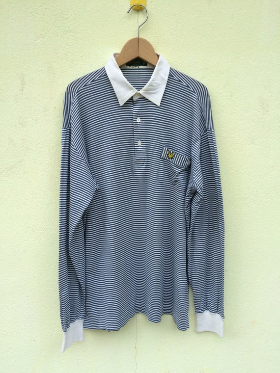 Vintage Lyle and Scott Longsleeve polo shirt / Lyl