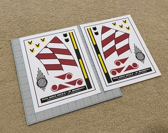 Star Wars Puck Naeco Red Twelve X-wing Rebel Pilot Helmet Decal Set