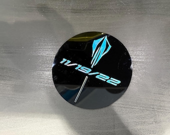 C8 Corvette Stingray engine bay delivery date commemorative plaque