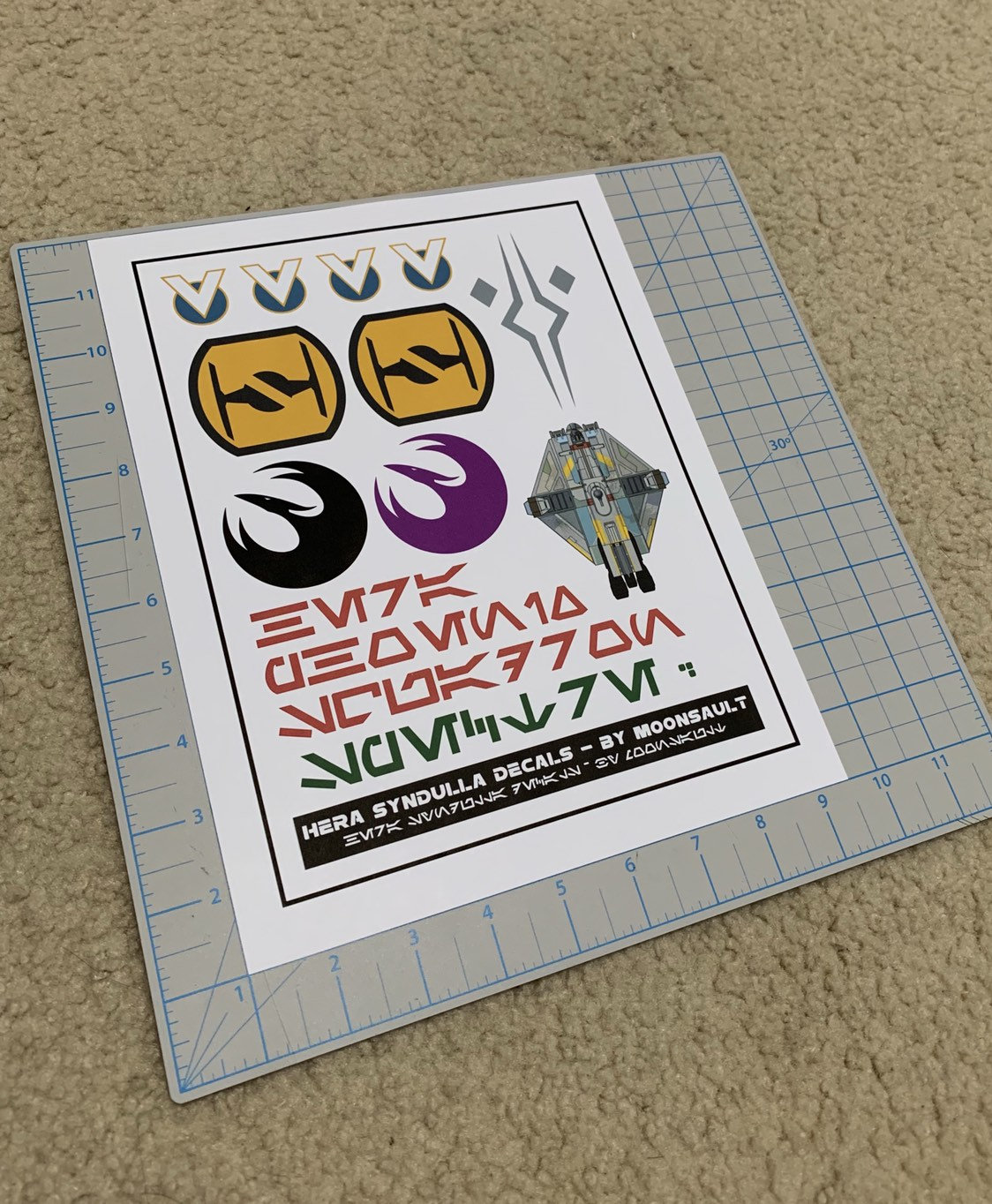 Star Wars Rebels Hera Syndulla Pilot Helmet Decal Set - Etsy