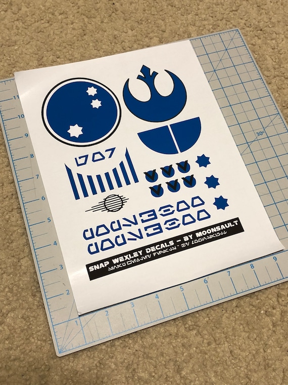 Star Wars Snap Wexley X-wing Resistance Pilot Helmet Decal Set - Etsy