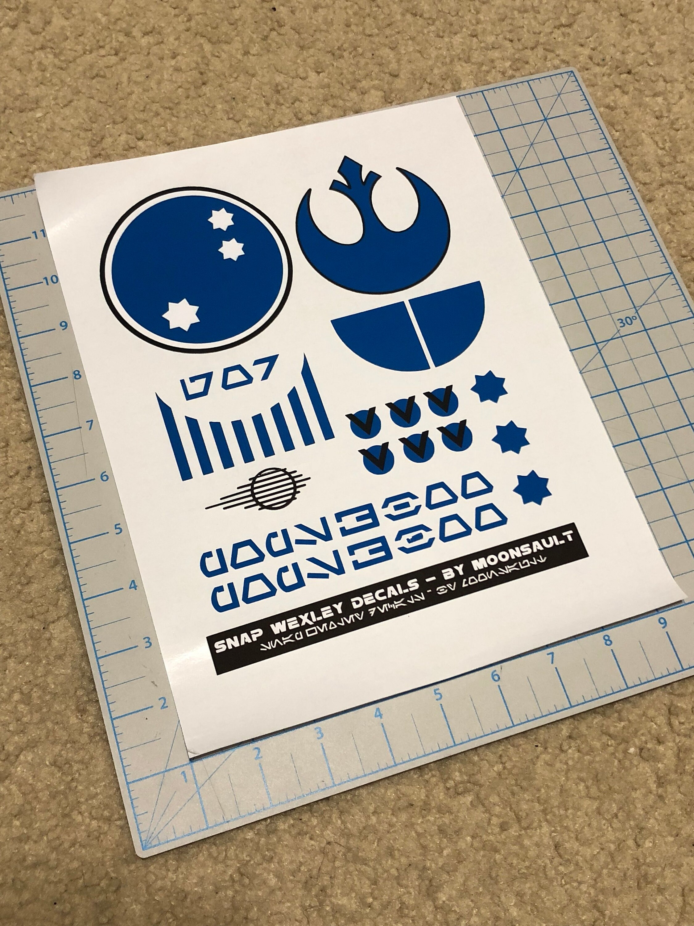 Star Wars Snap Wexley X-wing Resistance Pilot Helmet Decal Set - Etsy