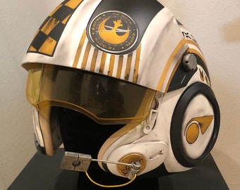 Customized Star Wars Movie Quality Resistance X-wing Pilot Helmet