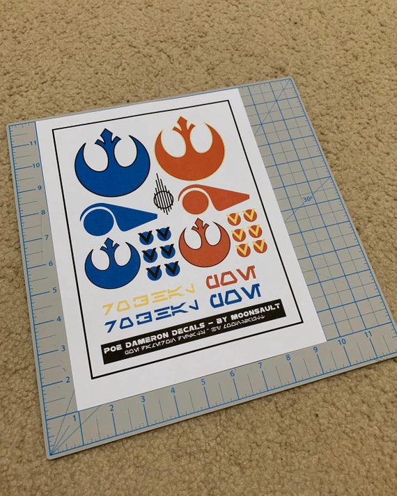 x wing helmet decals