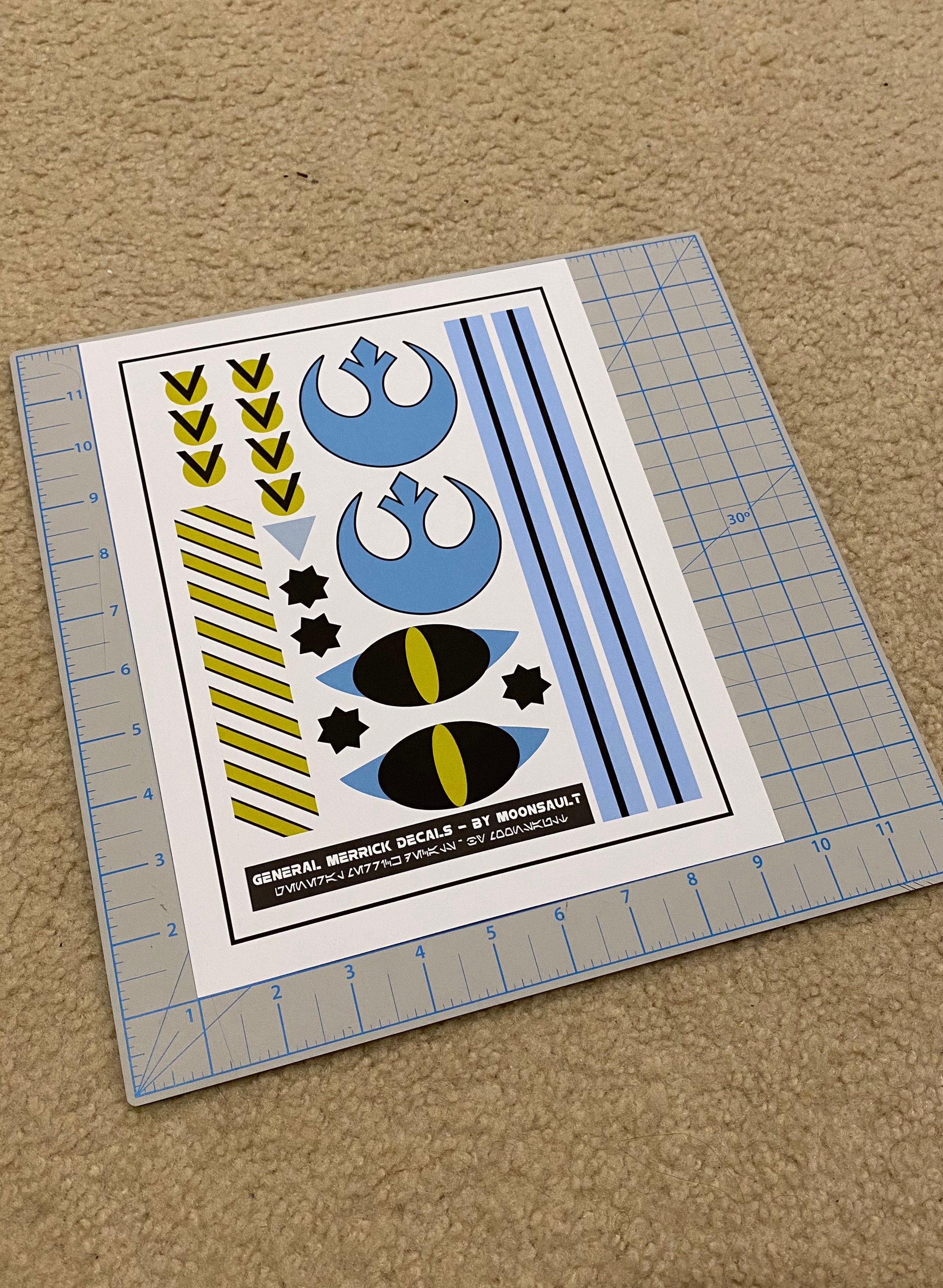 Star Wars General Merrick Blue Leader Rogue One X-wing Rebel Pilot