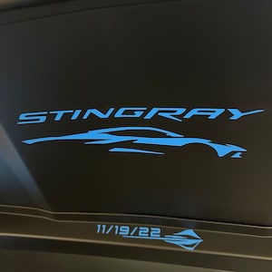 Corvette C8 Stingray insignia custom Trunk decal (personalizable!)