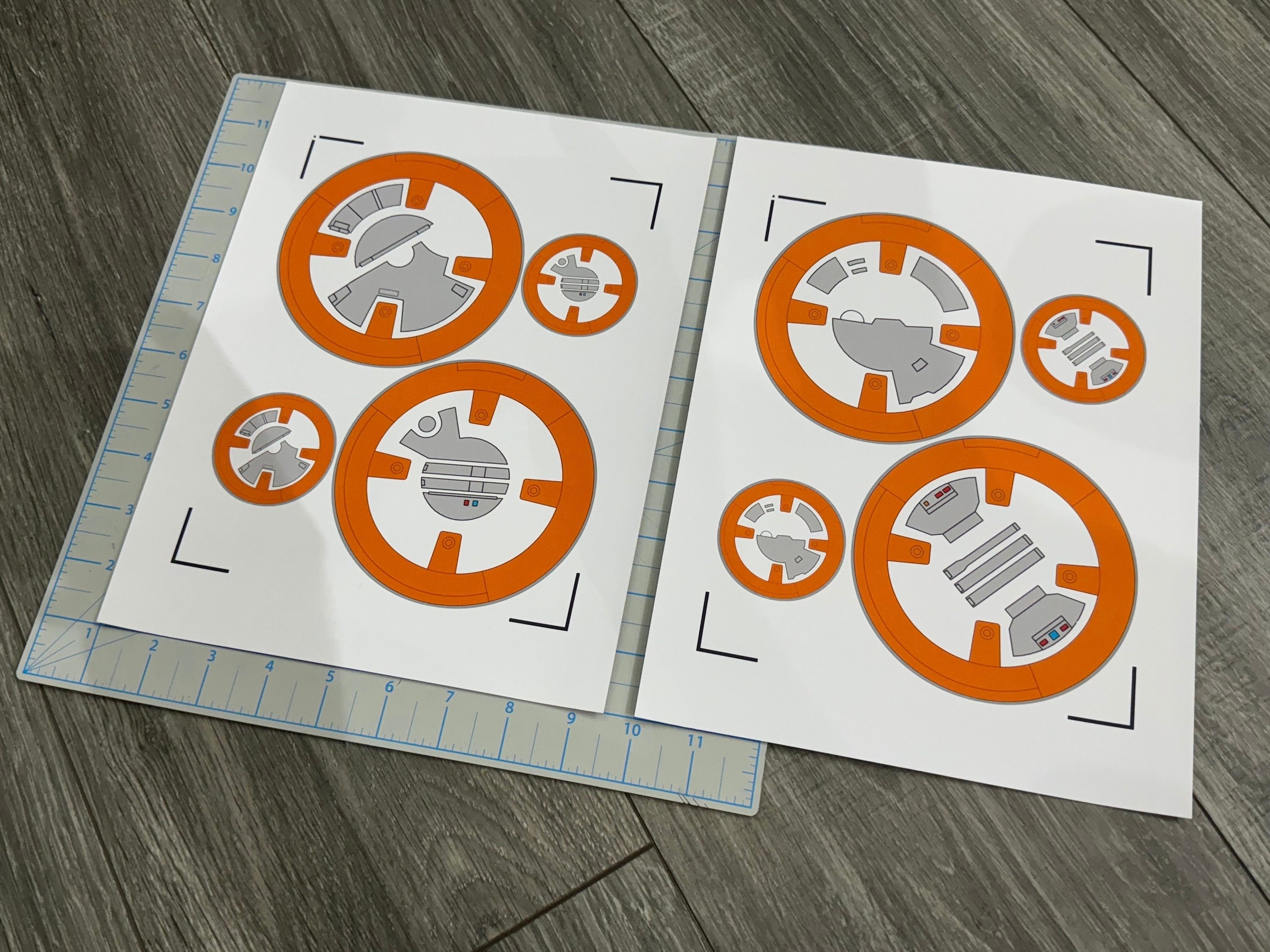 Star Wars BB-8 Inspired Large Decorative Droid Decal Set - Etsy
